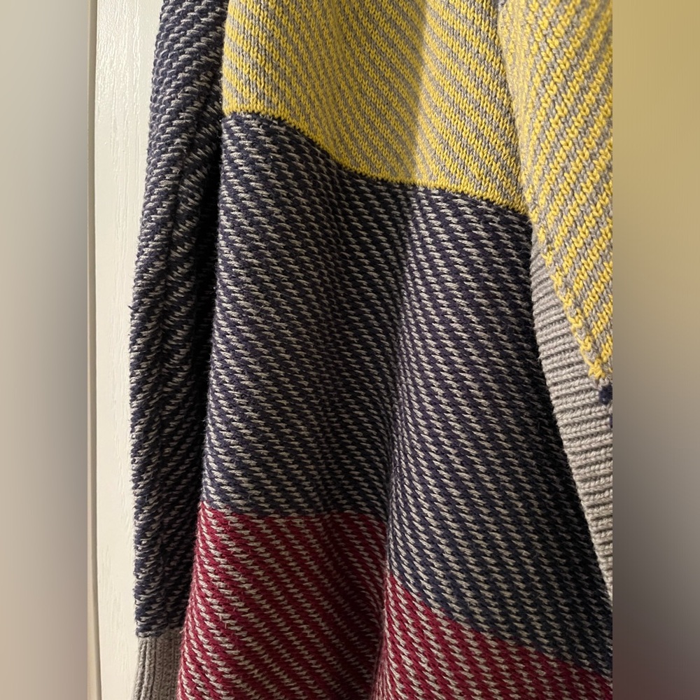 Cabi Colorblock Open Front Blanket Knit Sweater C… - image 3